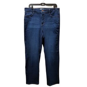 Nine West Jeans Women’s 16 Slim Straight Blue Stretch Denim 34x29